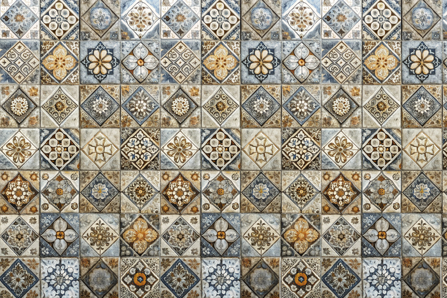 Waschbeckenrückwand Patchwork