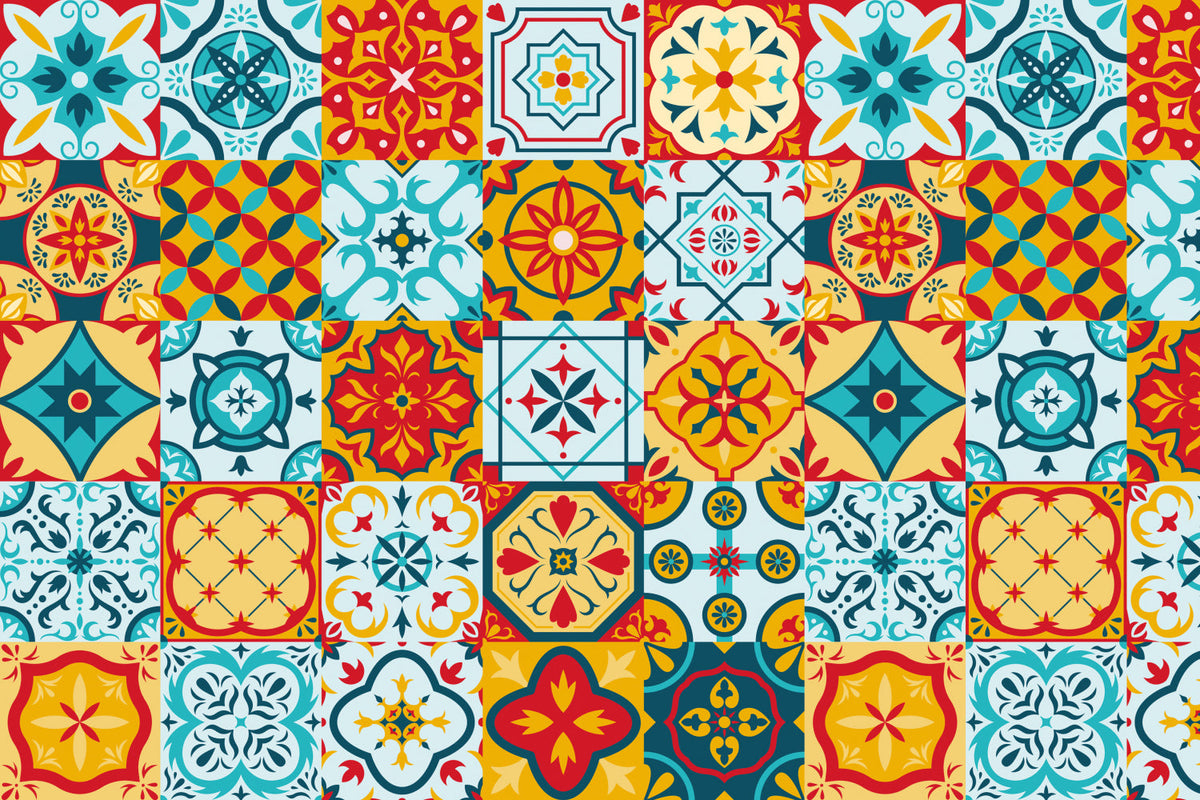 Badrückwand Patchwork