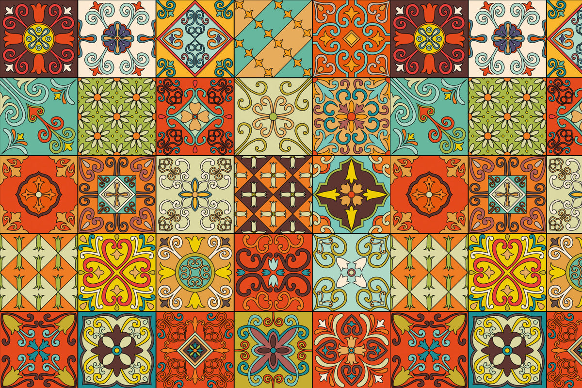 Badrückwand Patchwork