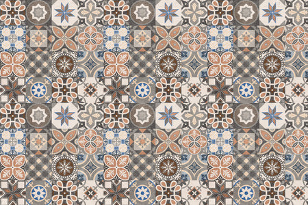 Badrückwand Patchwork