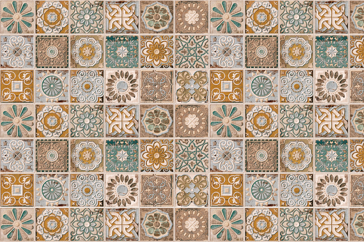 Badrückwand Patchwork