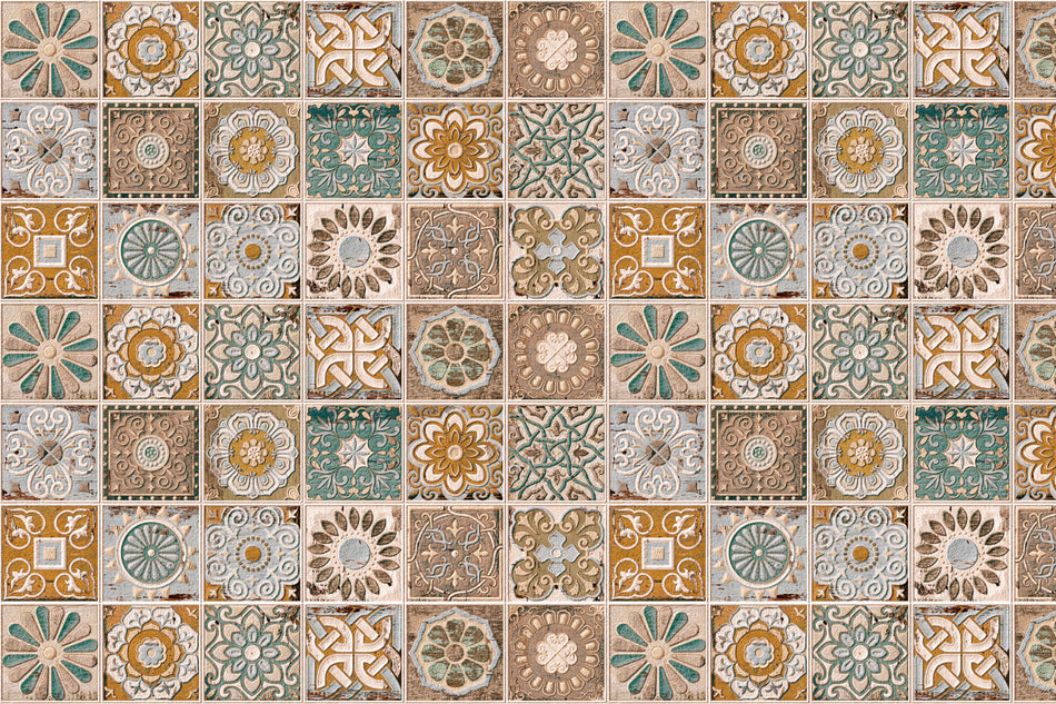 Badrückwand Patchwork