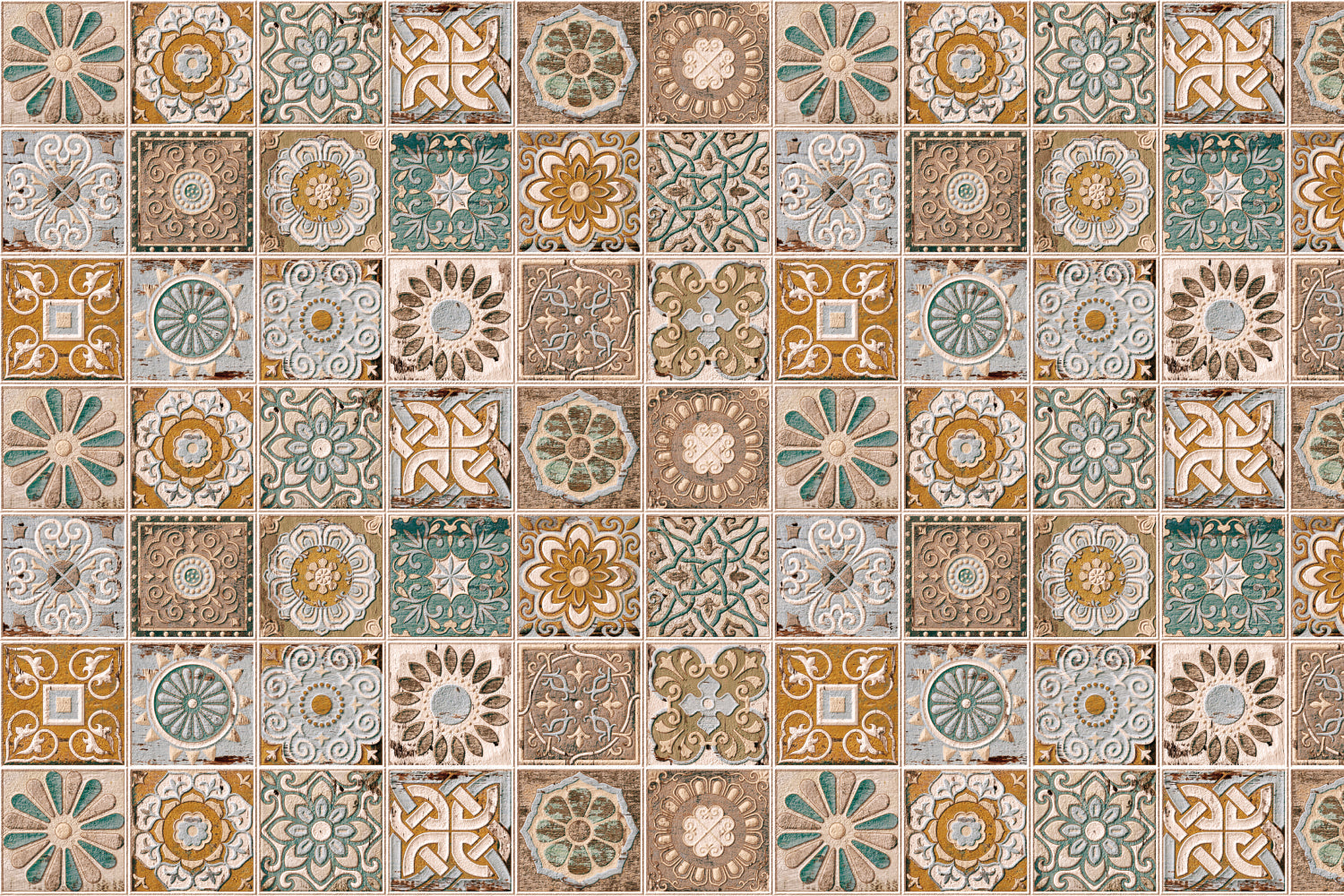 Waschbeckenrückwand Patchwork