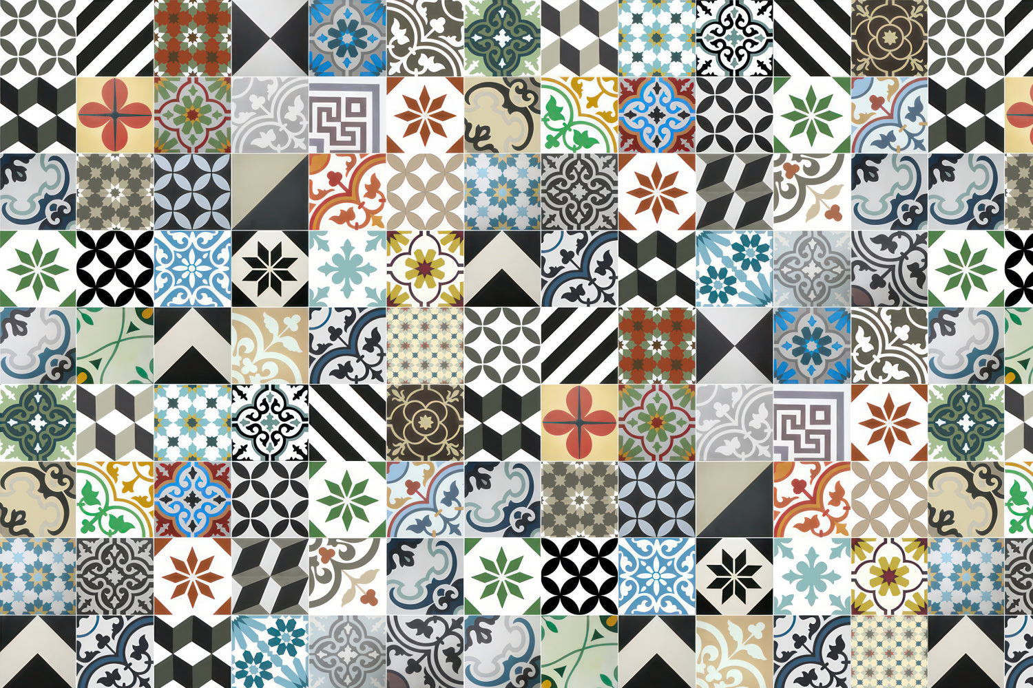 Waschbeckenrückwand Patchwork
