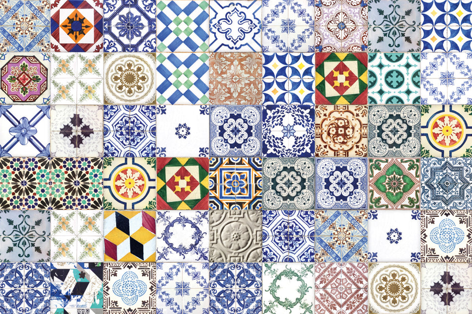 Badrückwand Patchwork