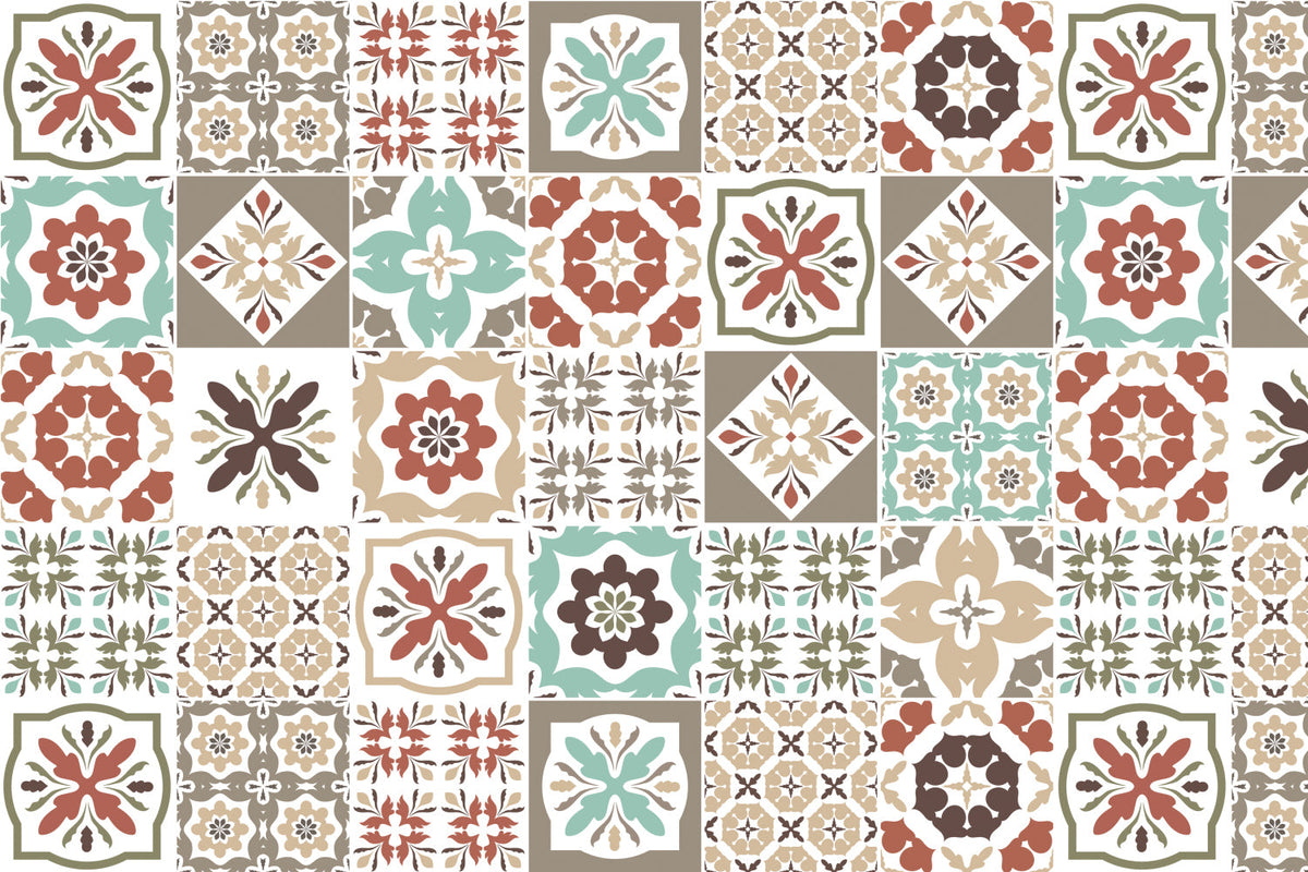 Waschbeckenrückwand Patchwork