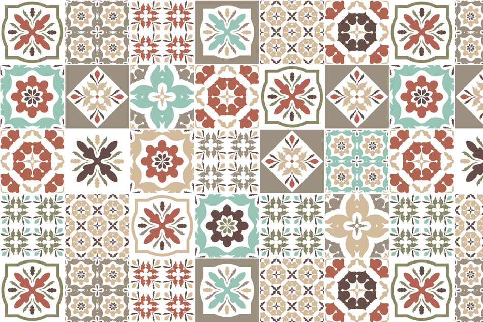 Waschbeckenrückwand Patchwork