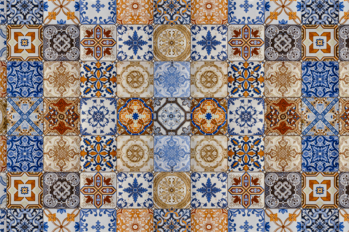 Badrückwand Patchwork