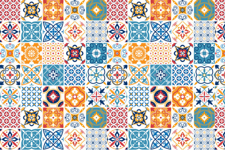 Badrückwand Patchwork