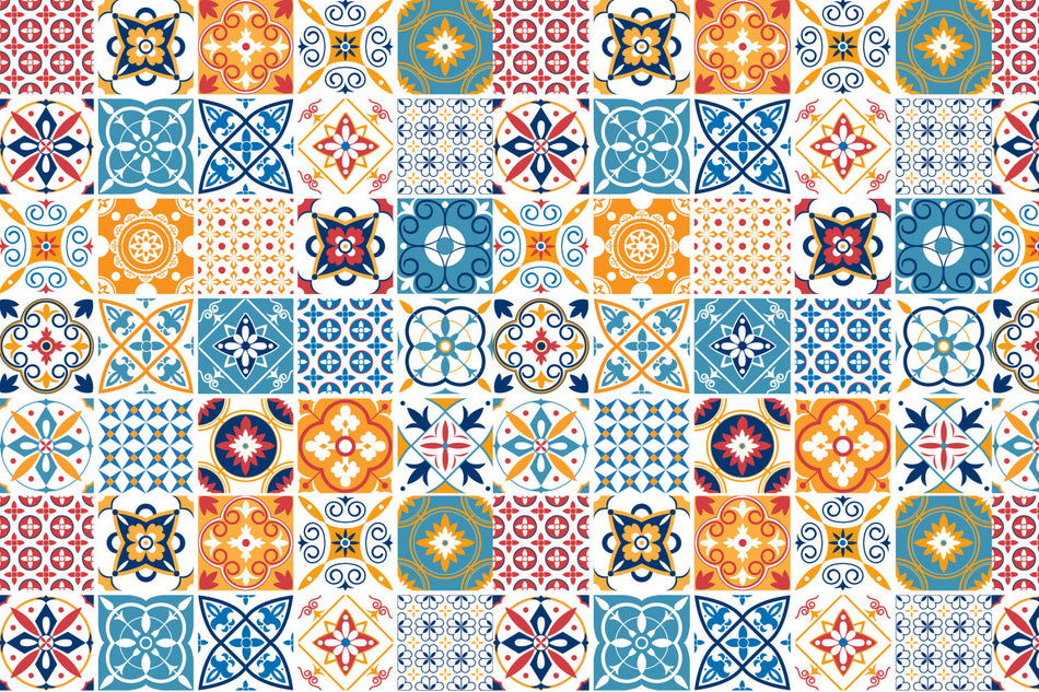 Badrückwand Patchwork