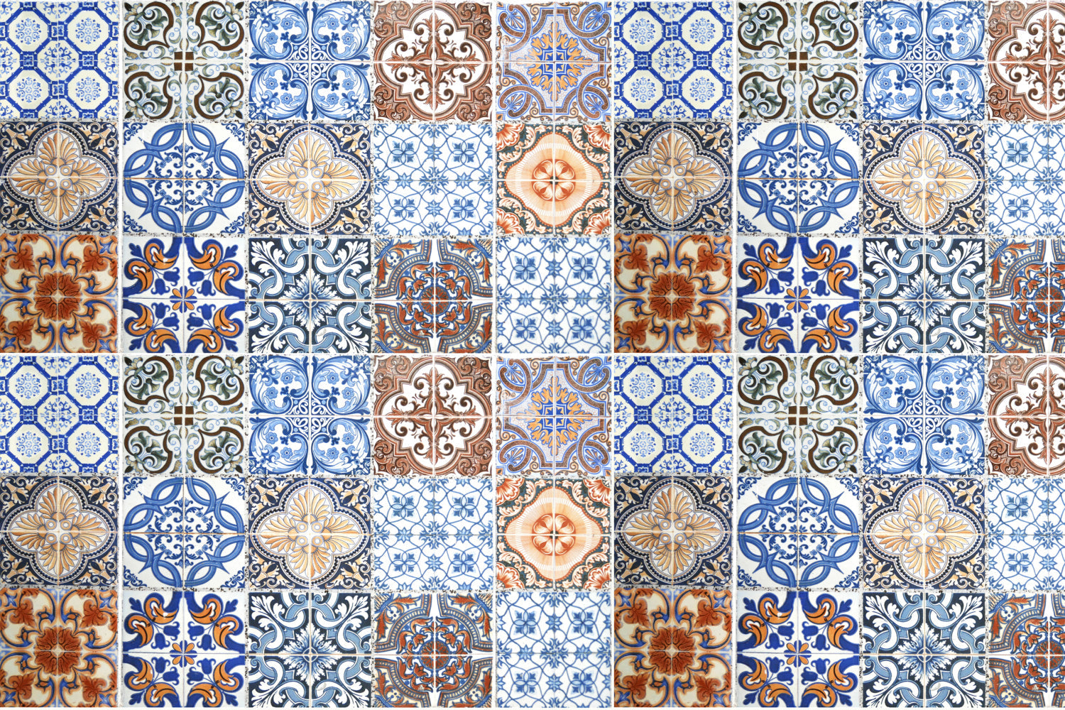 Waschbeckenrückwand Patchwork