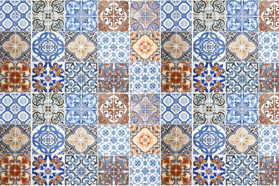Waschbeckenrückwand Patchwork