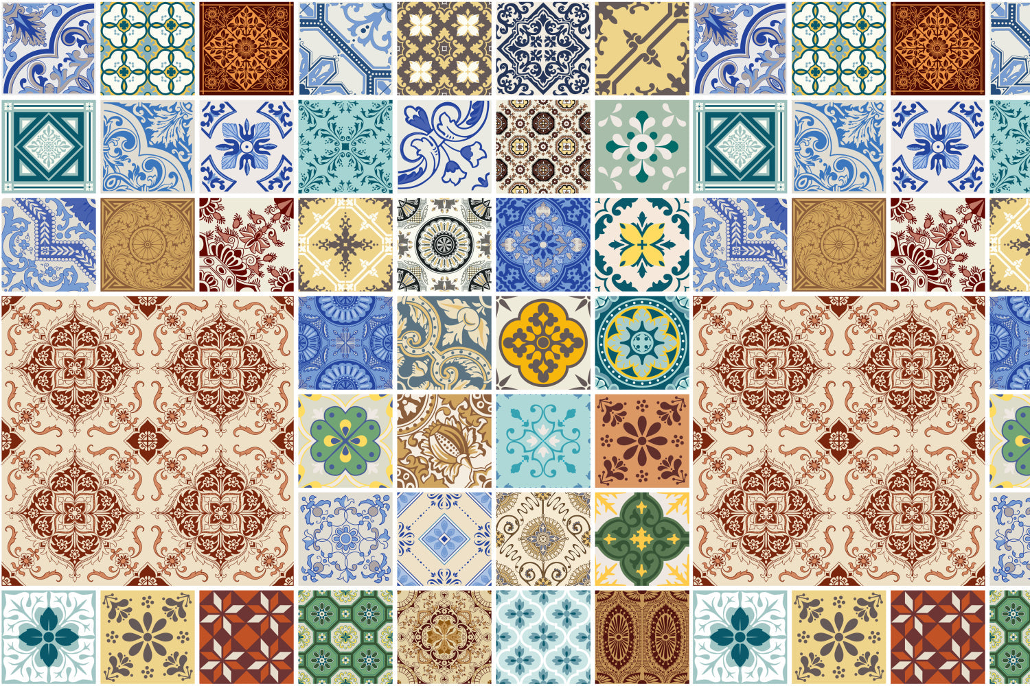Badrückwand Patchwork