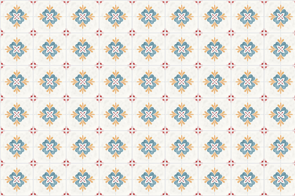 Waschbeckenrückwand Patchwork