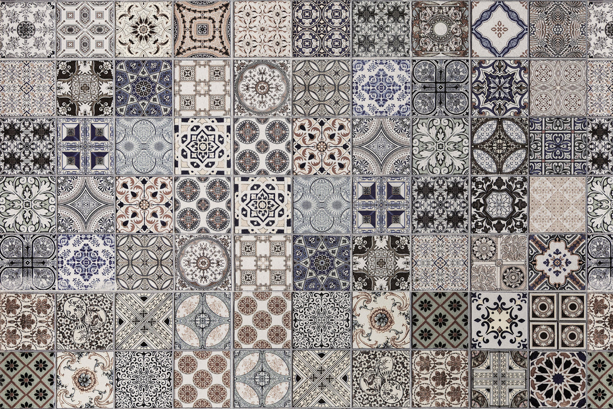 Waschbeckenrückwand Patchwork