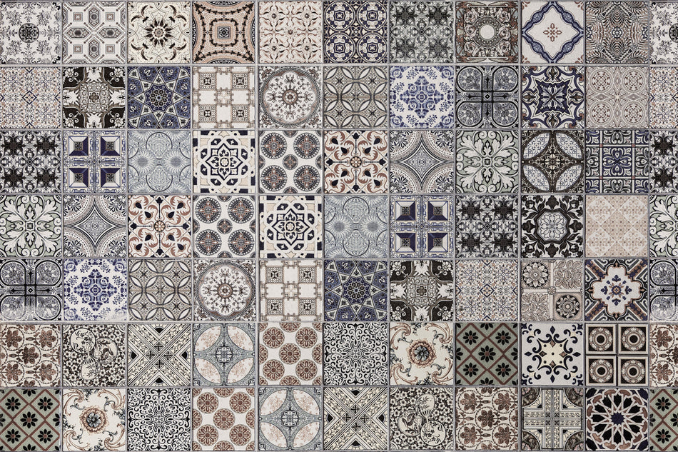 Waschbeckenrückwand Patchwork