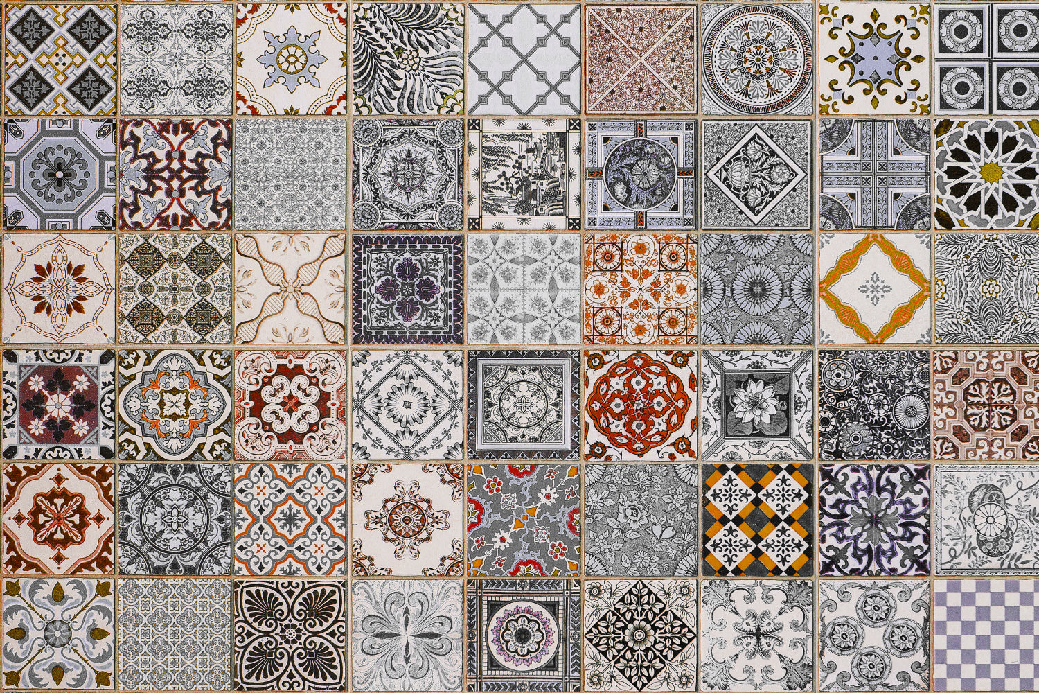 Waschbeckenrückwand Patchwork