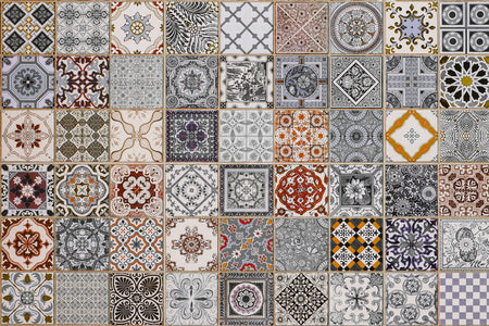Badrückwand Patchwork