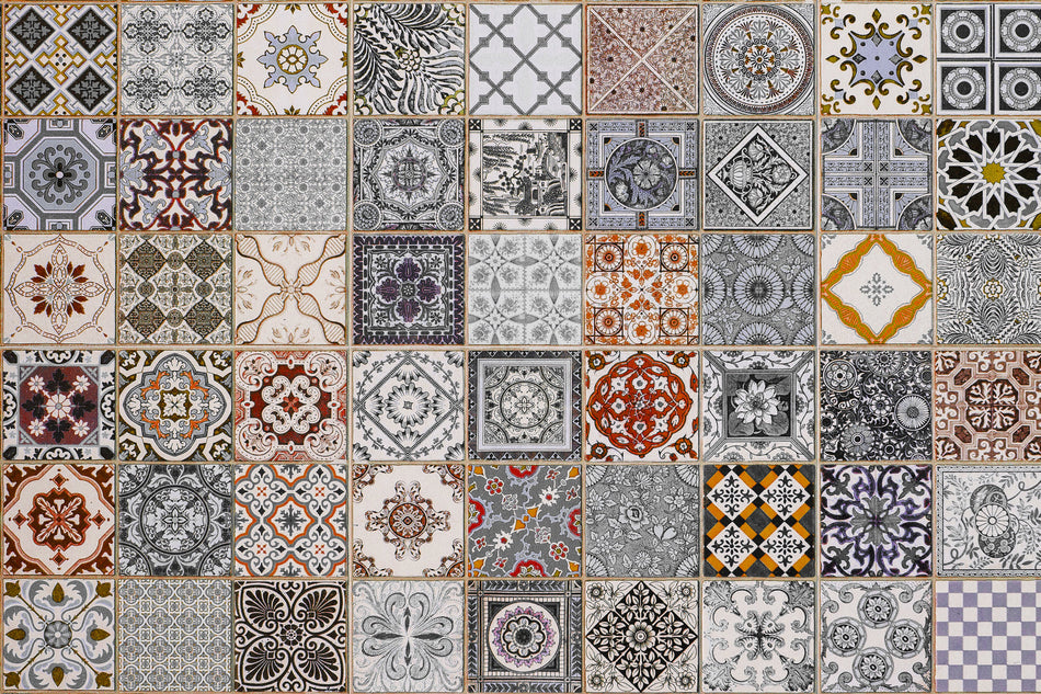 Badrückwand Patchwork