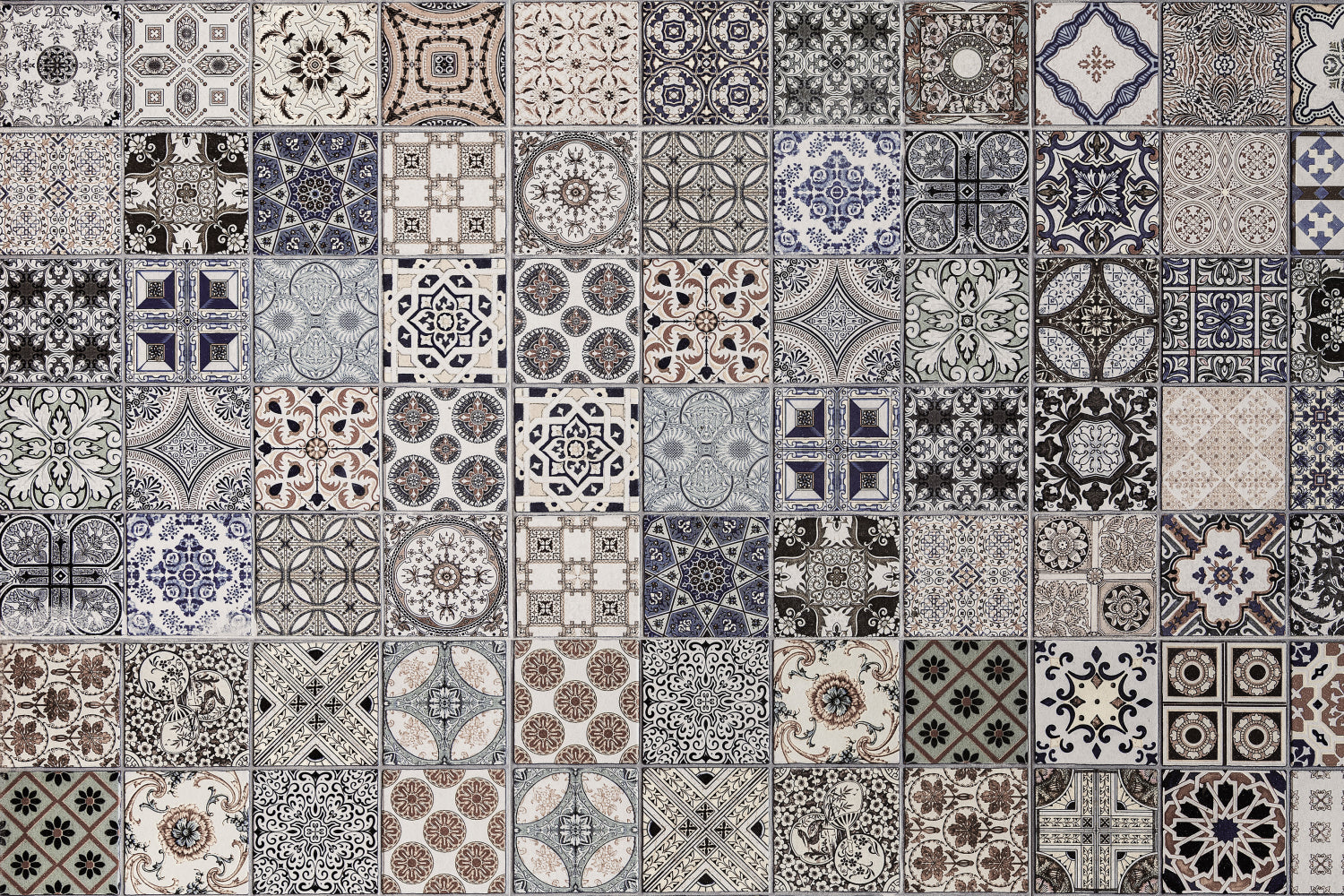 Badrückwand Patchwork