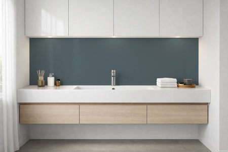 Waschbeckenrückwand Einfarbig RAL 7031 Blaugrau