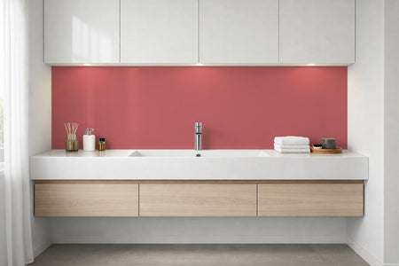 Waschbeckenrückwand Einfarbig RAL 3017 Rose