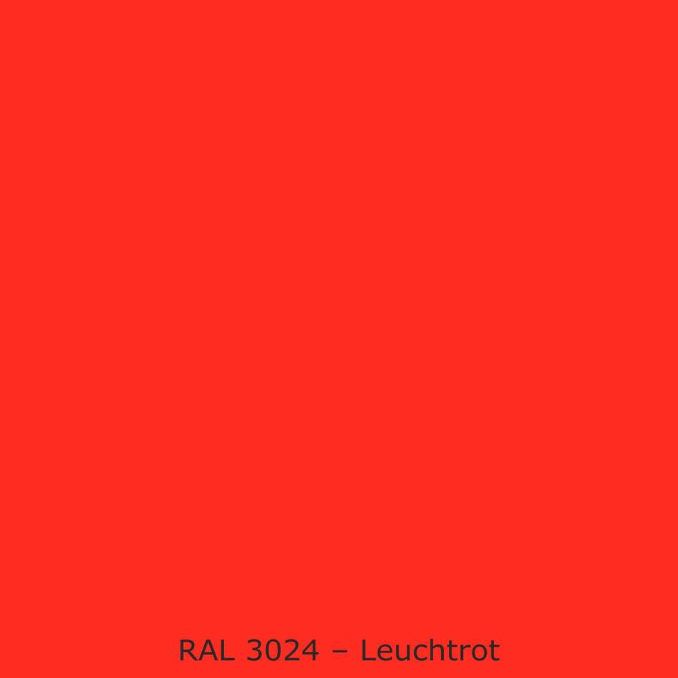Badewannenverkleidung Einfarbig #FF2D21 RAL 3024 – Leuchtrot