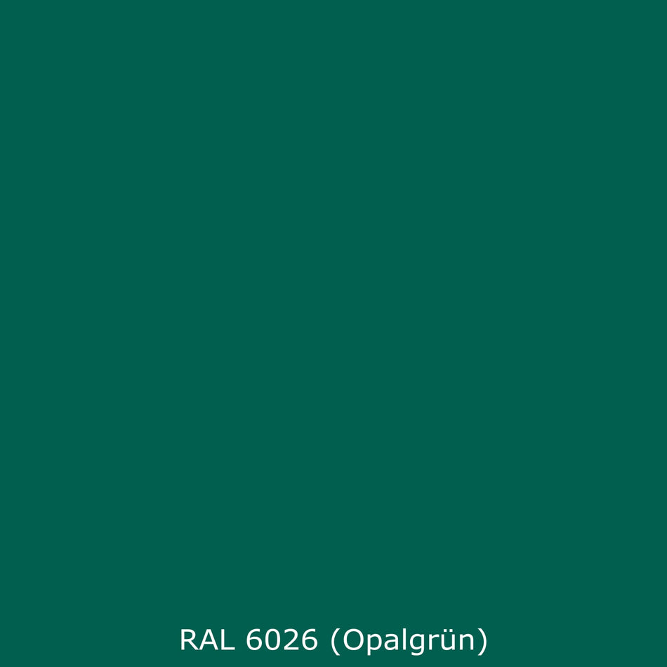 Badrückwand Einfarbig RAL 6026 (Opalgrün)