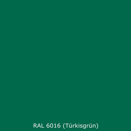 Waschbeckenrückwand Einfarbig RAL 6016 (Türkisgrün)