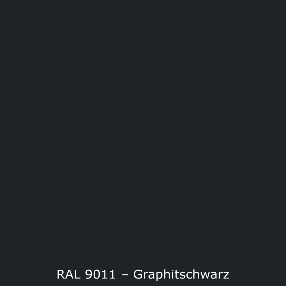 Waschbeckenrückwand Einfarbig RAL 9011 Graphitschwarz