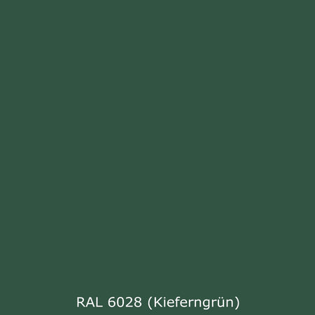 Badrückwand Einfarbig RAL 6028 Kieferngrün