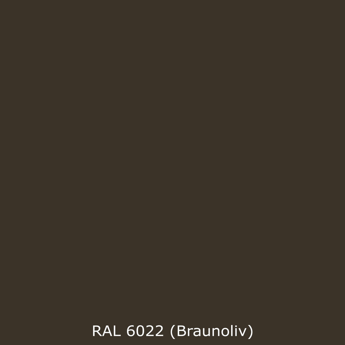 Badrückwand Einfarbig RAL 6022 Braunoliv