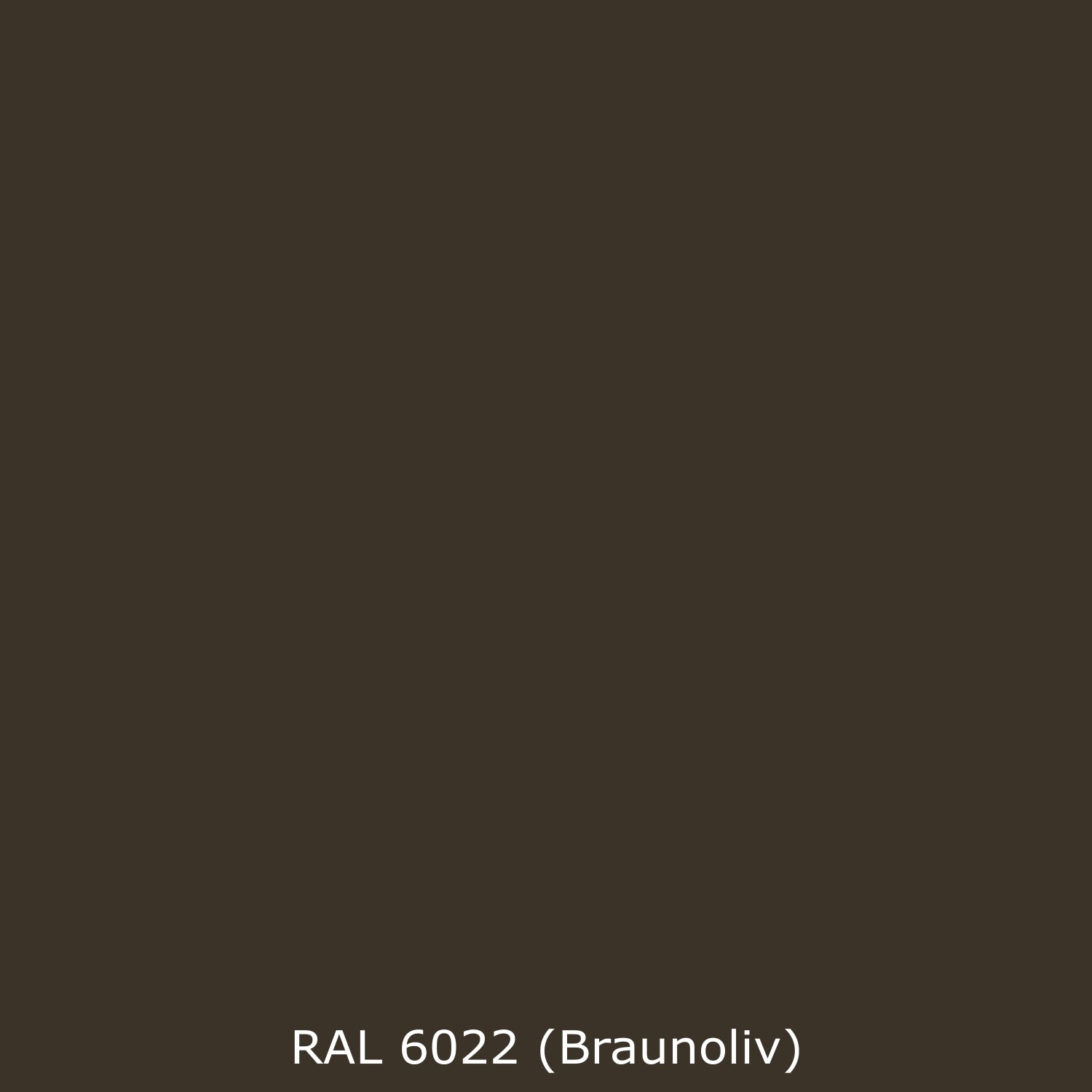 Badrückwand Einfarbig RAL 6022 Braunoliv