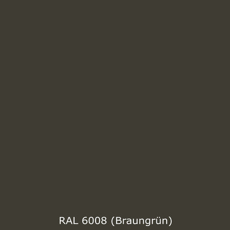 Badrückwand Einfarbig RAL 6008 Braungrün