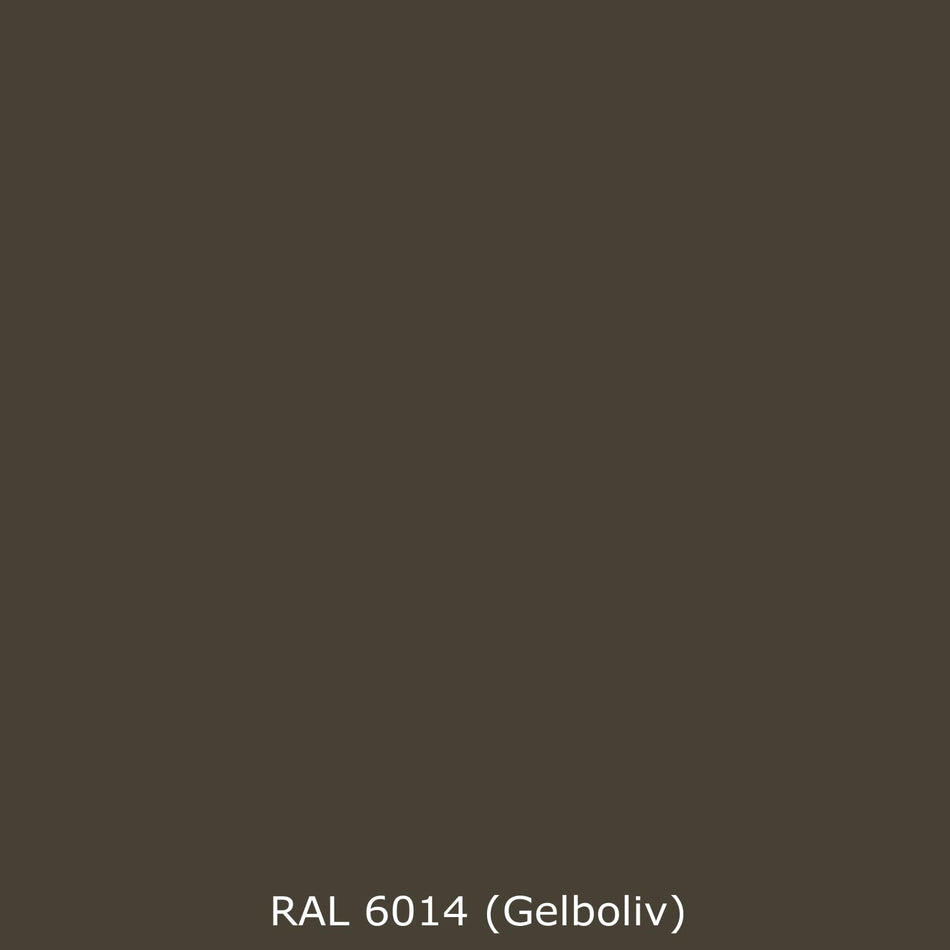 Badrückwand Einfarbig RAL 6014 Gelboliv