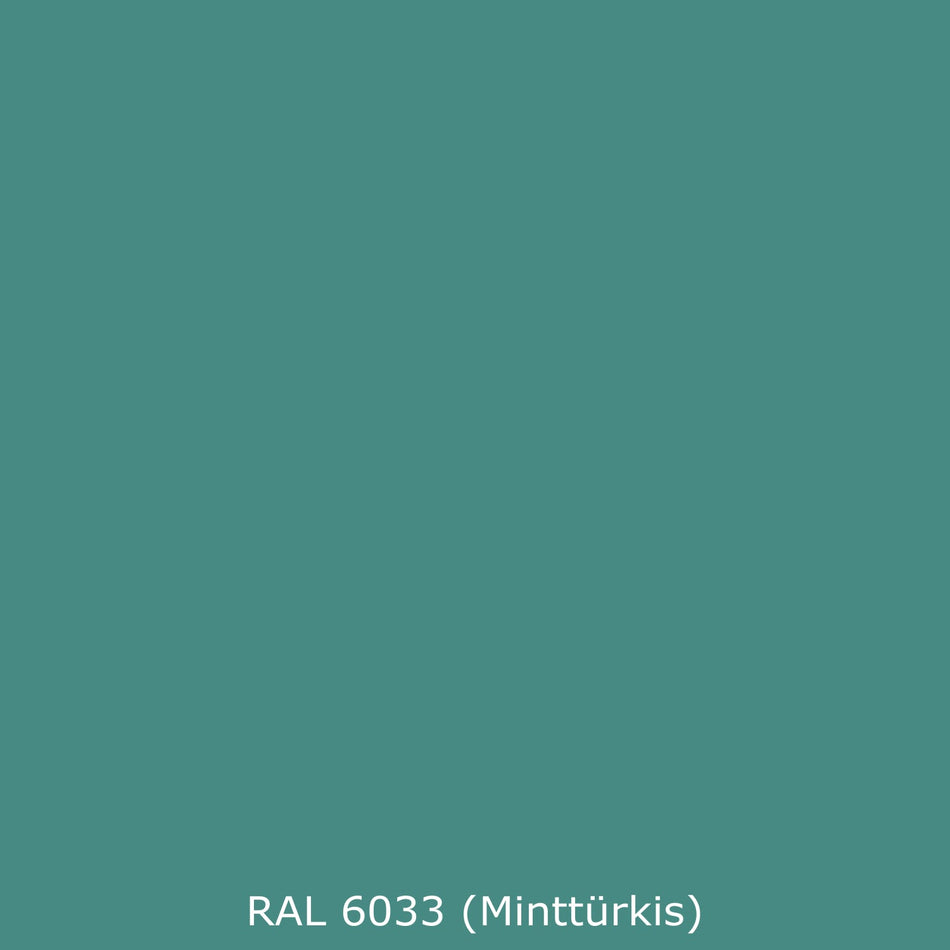 Waschbeckenrückwand Einfarbig RAL 6033 Minttürkis