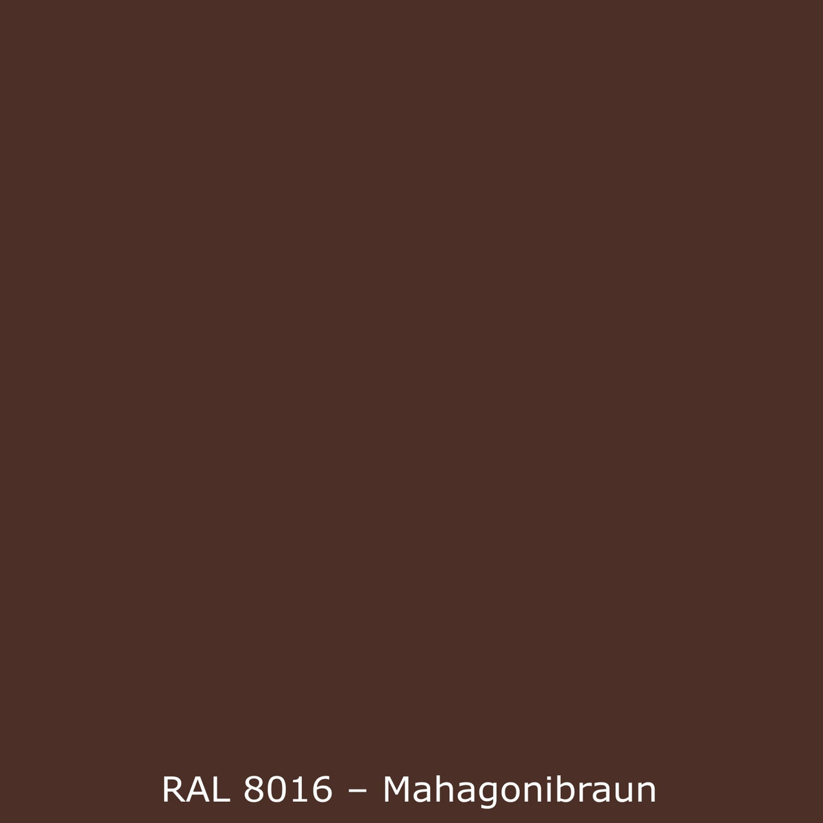 Badrückwand Einfarbig RAL 8016 Mahagonibraun
