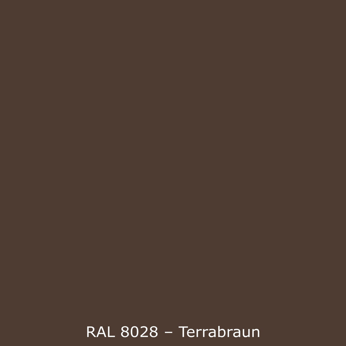 Badewannenverkleidung Einfarbig RAL 8028 Terrabraun