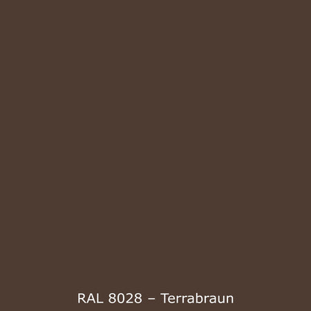 Badewannenverkleidung Einfarbig RAL 8028 Terrabraun