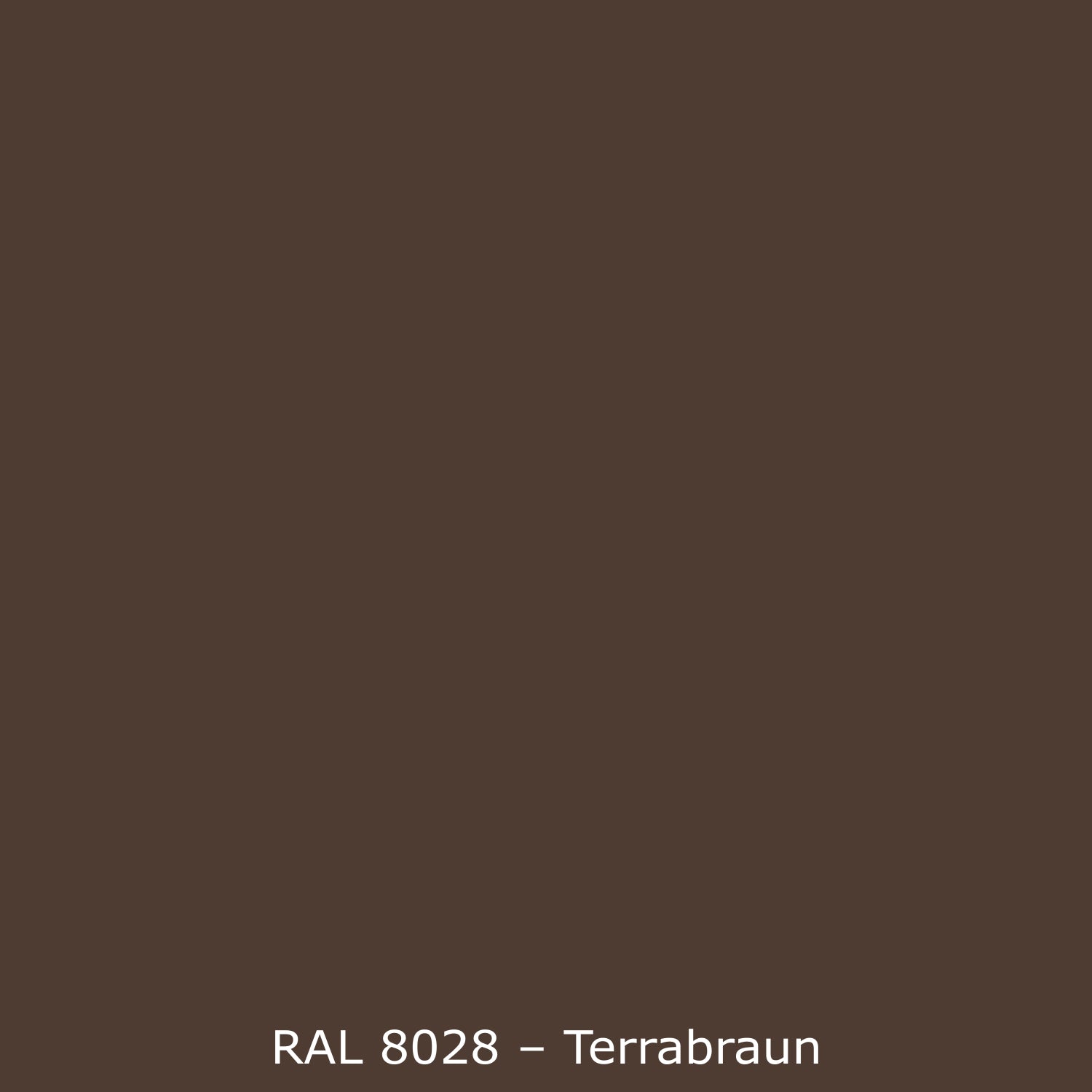 Waschbeckenrückwand Einfarbig RAL 8028 Terrabraun