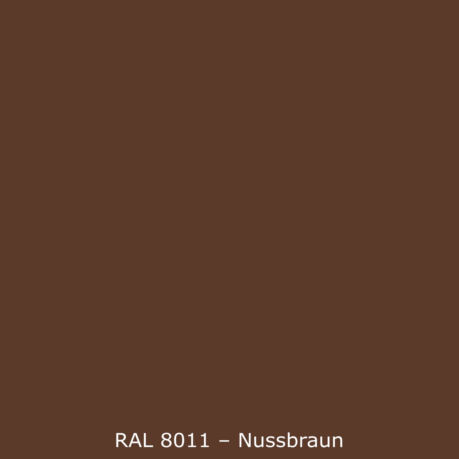 Badrückwand Einfarbig RAL 8011 Nussbraun