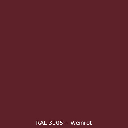 Badrückwand Einfarbig RAL 3005 Weinrot