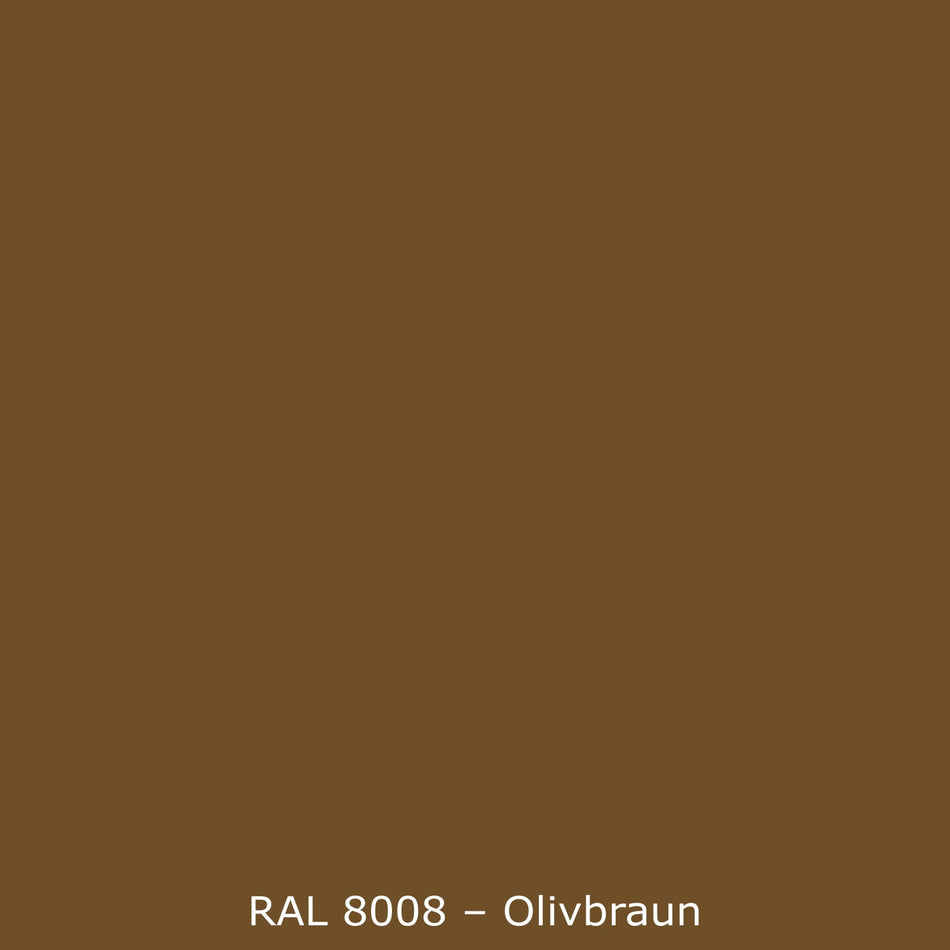 Badrückwand Einfarbig RAL 8008 Olivbraun