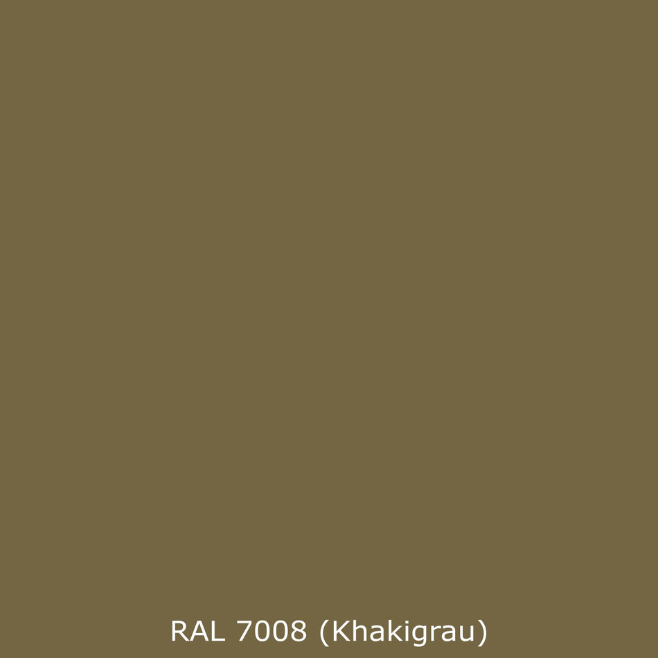 Badrückwand Einfarbig RAL 7008 Khakigrau