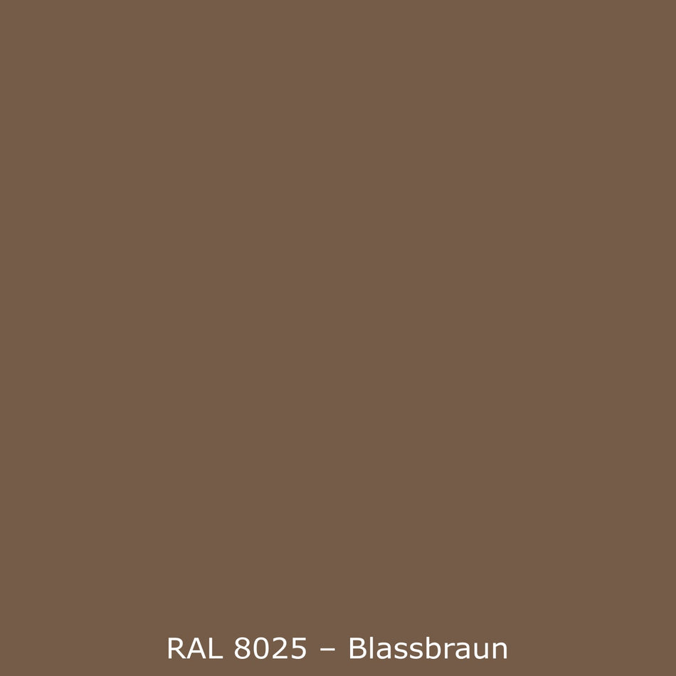 Badrückwand Einfarbig RAL 8025 Blassbraun