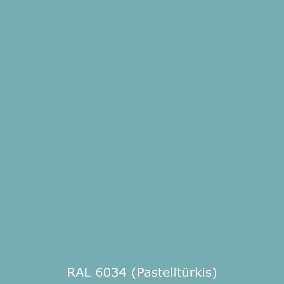 Waschbeckenrückwand Einfarbig RAL 6034 Pastelltürkis