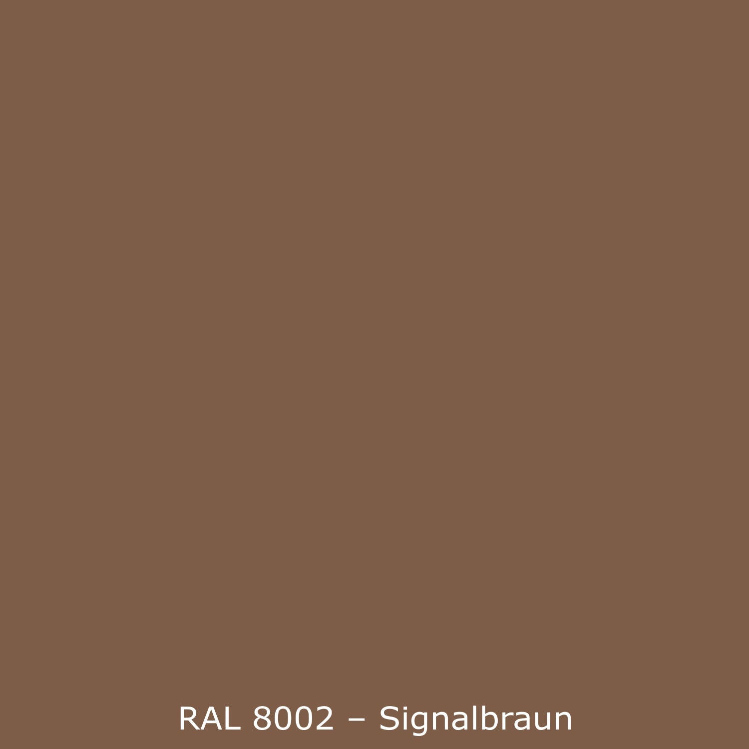 Badrückwand Einfarbig RAL 8002 Signalbraun