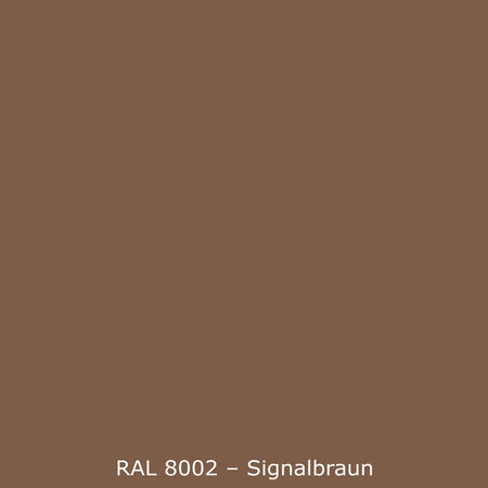 Badrückwand Einfarbig RAL 8002 Signalbraun