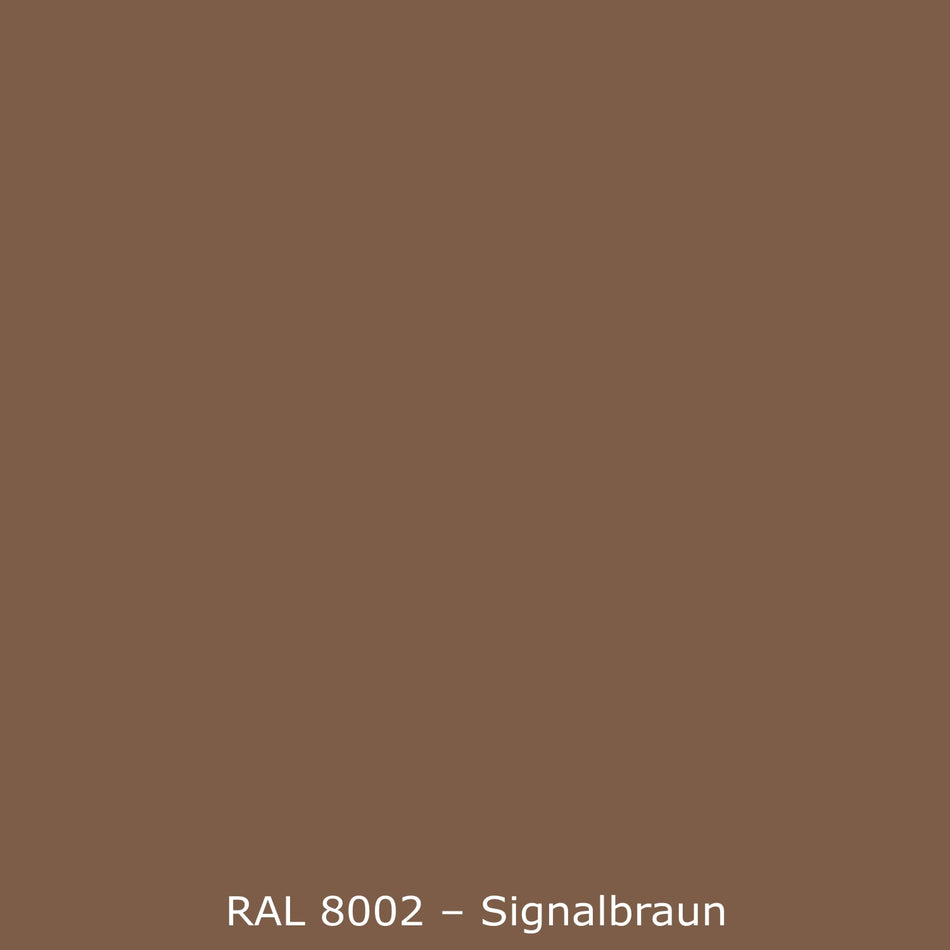 Badrückwand Einfarbig RAL 8002 Signalbraun