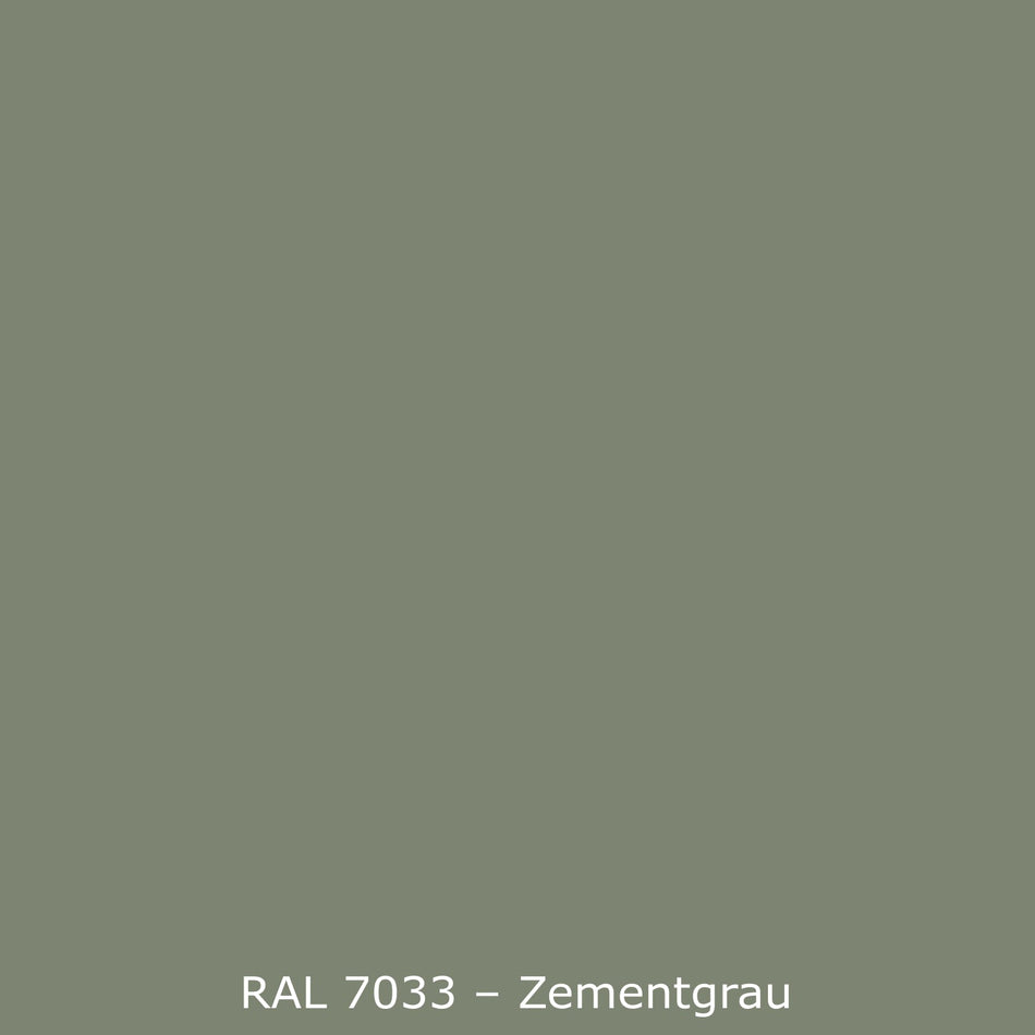 Badrückwand Einfarbig RAL 7033 Zementgrau